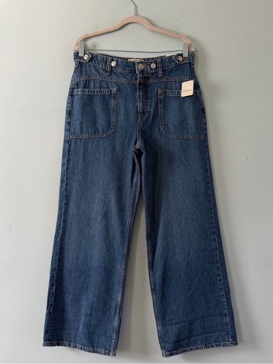 NWT Free People We The Free Palmer Tunnel Vision Baggy Relaxed Cuffed Jeans - Picture 3 of 8